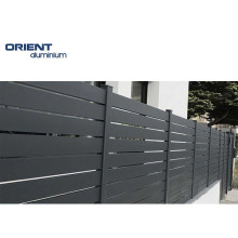 China supplier Garden Aluminum Balcony Privacy Fence Profile Aluminium Horizontal Slat Fencing